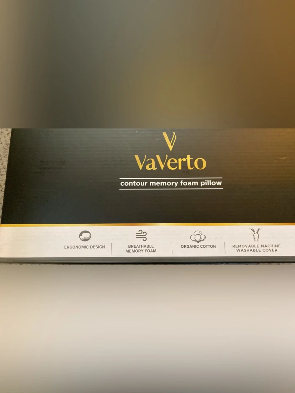 VaVerto Contour Memory Foam Pillow - brand new